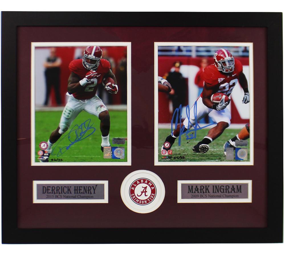 Derrick Henry & Mark Ingram Signed Alabama Crimson Tide Custom Framed Photo Display (Radtke) at PristineAuction.com Derrick Henry & Mark Ingram Signed Alabama Crimson Tide Custom Framed Photo Display (Radtke) at PristineAuction.com