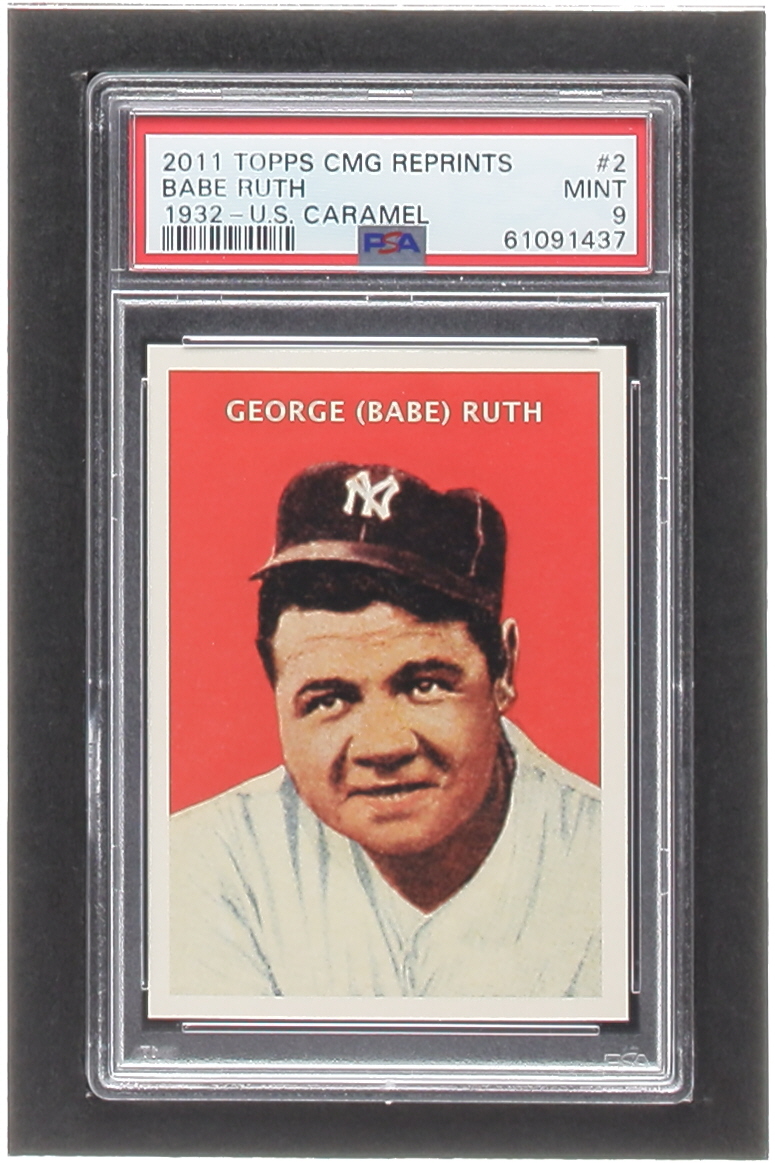 Babe Ruth 2011 Topps CMG Reprints #CMGR2 (PSA 9) at PristineAuction.com Babe Ruth 2011 Topps CMG Reprints #CMGR2 (PSA 9) at PristineAuction.com