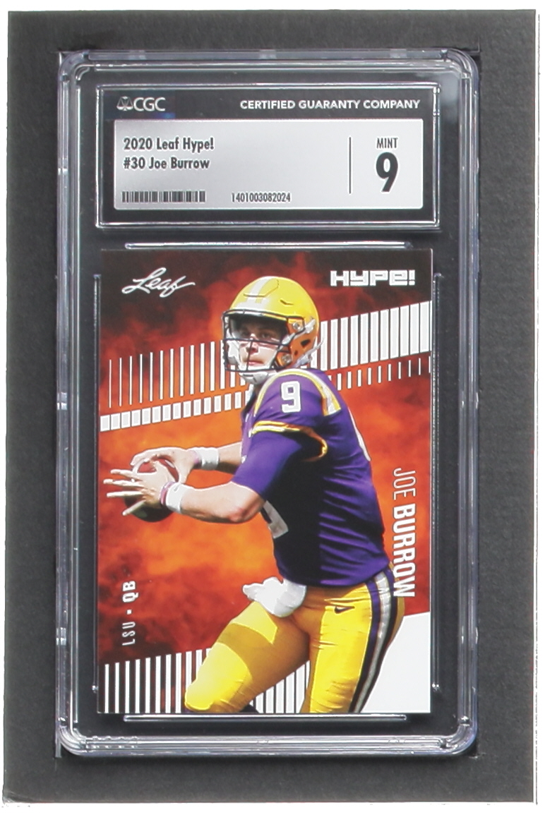 Joe Burrow 2020 Leaf Hype! #30 RC (CGC 9) at PristineAuction.com Joe Burrow 2020 Leaf Hype! #30 RC (CGC 9) at PristineAuction.com