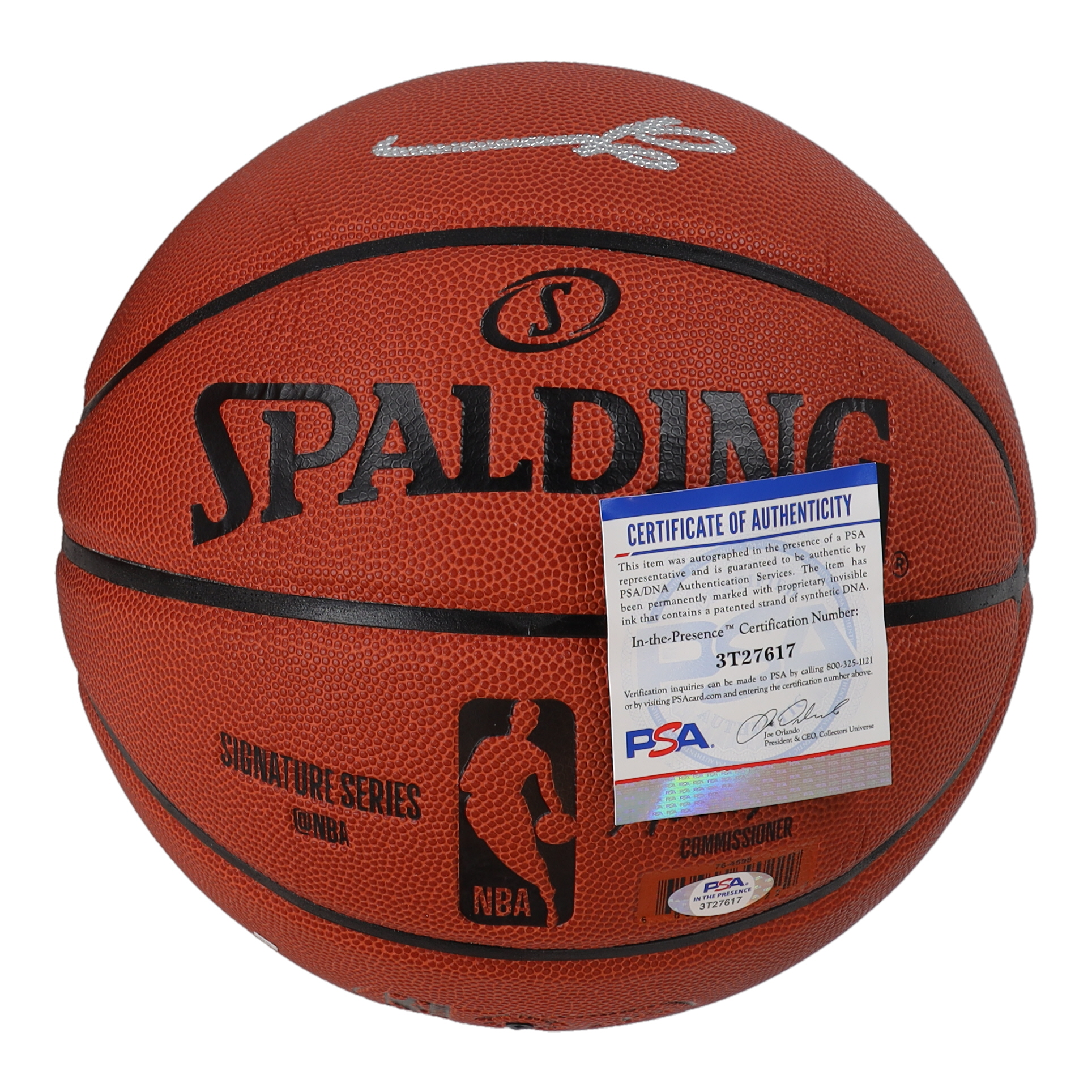 Allen Iverson Signed NBA Basketball (PSA) at PristineAuction.com Allen Iverson Signed NBA Basketball (PSA) at PristineAuction.com