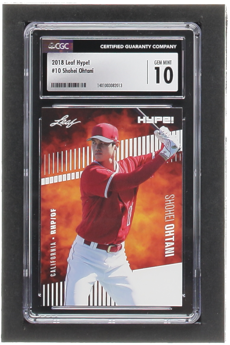 Shohei Ohtani 2018 Leaf Hype! #10 RC (CGC 10) at PristineAuction.com Shohei Ohtani 2018 Leaf Hype! #10 RC (CGC 10) at PristineAuction.com