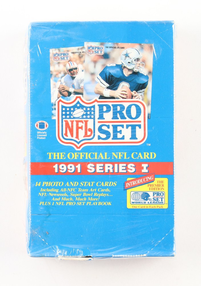1991 NFL Pro Set Series I Football Box of (36) Packs at PristineAuction.com 1991 NFL Pro Set Series I Football Box of (36) Packs at PristineAuction.com