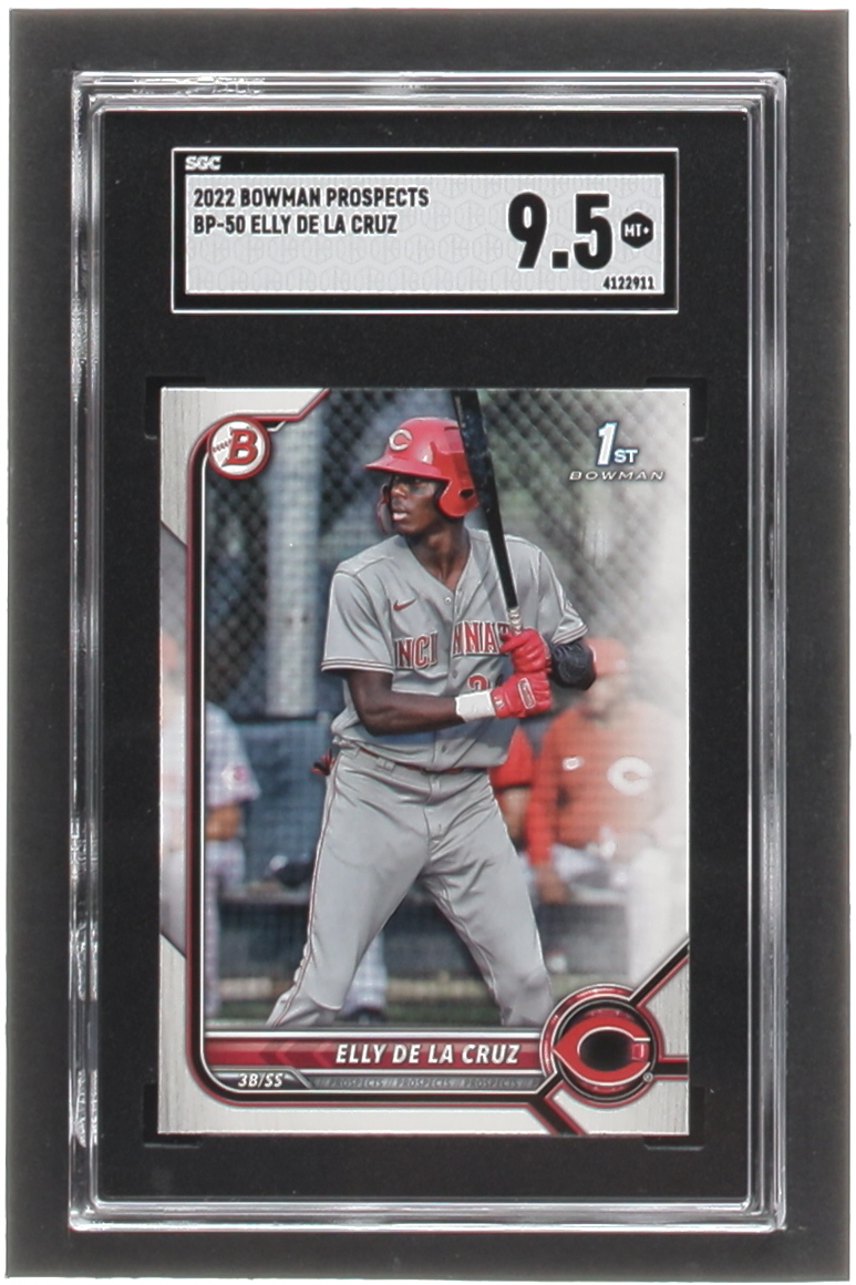 Elly De LA Cruz 2022 Bowman Prospects #BP50 (SGC 9.5) at PristineAuction.com Elly De LA Cruz 2022 Bowman Prospects #BP50 (SGC 9.5) at PristineAuction.com