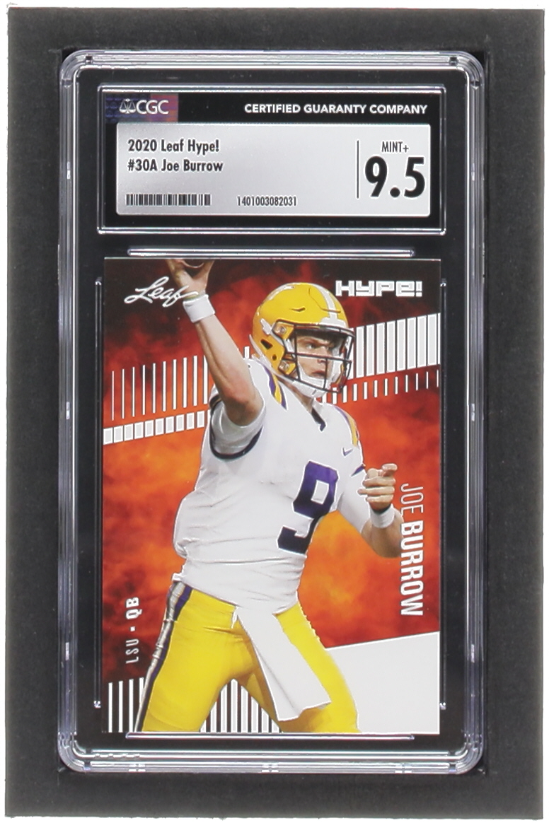 Joe Burrow 2020 Leaf Hype! #30A RC (CGC 9.5) at PristineAuction.com Joe Burrow 2020 Leaf Hype! #30A RC (CGC 9.5) at PristineAuction.com