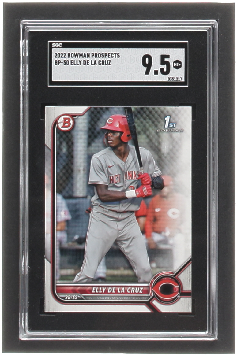 Elly De LA Cruz 2022 Bowman Prospects #BP50 (SGC 9.5) at PristineAuction.com Elly De LA Cruz 2022 Bowman Prospects #BP50 (SGC 9.5) at PristineAuction.com