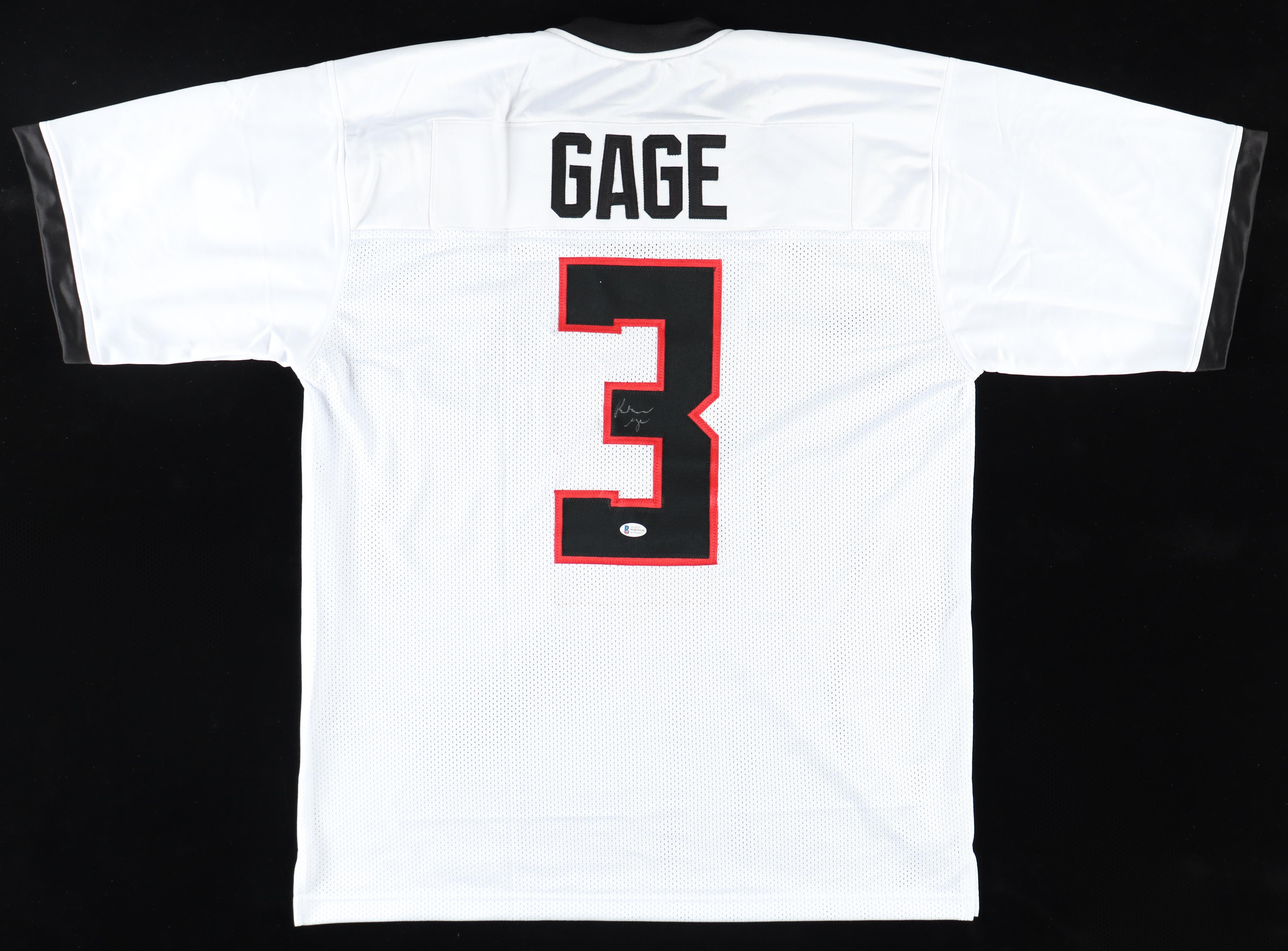 Russell Gage Jr. Signed Jersey (Beckett) at PristineAuction.com Russell Gage Jr. Signed Jersey (Beckett) at PristineAuction.com