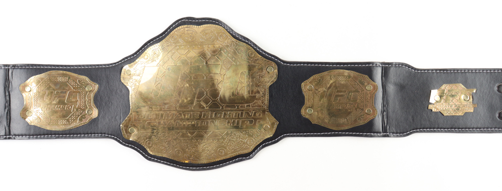 Khabib Nurmagomedov Signed UFC World Championship Belt (JSA) at PristineAuction.com Khabib Nurmagomedov Signed UFC World Championship Belt (JSA) at PristineAuction.com