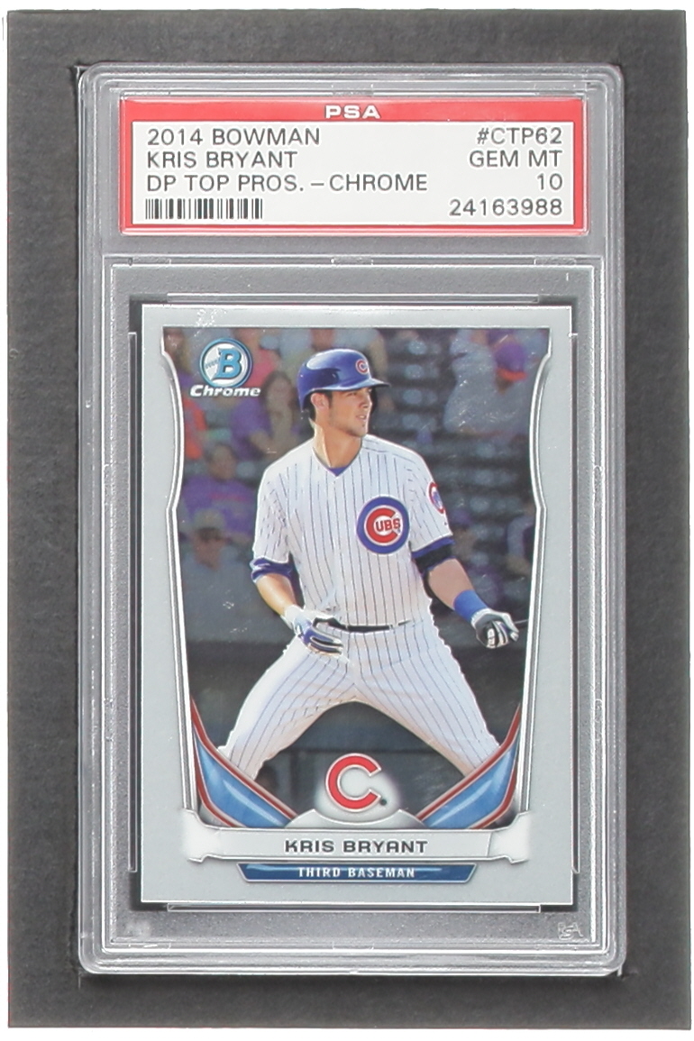 Kris Bryant 2014 Bowman Chrome Draft Top Prospects #CTP62 RC (PSA 10) at PristineAuction.com Kris Bryant 2014 Bowman Chrome Draft Top Prospects #CTP62 RC (PSA 10) at PristineAuction.com