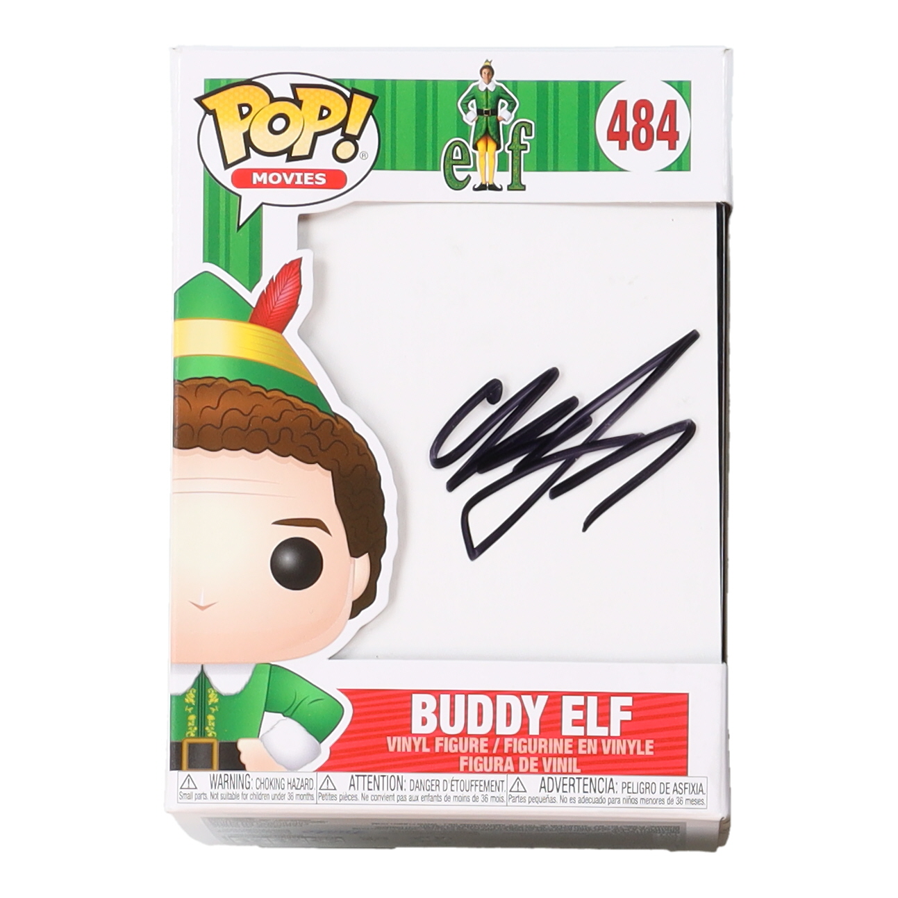Will Ferrell Signed "Elf" #484 Buddy The Elf Funko Pop! Movies Vinyl Figure (Beckett) at PristineAuction.com Will Ferrell Signed "Elf" #484 Buddy The Elf Funko Pop! Movies Vinyl Figure (Beckett) at PristineAuction.com