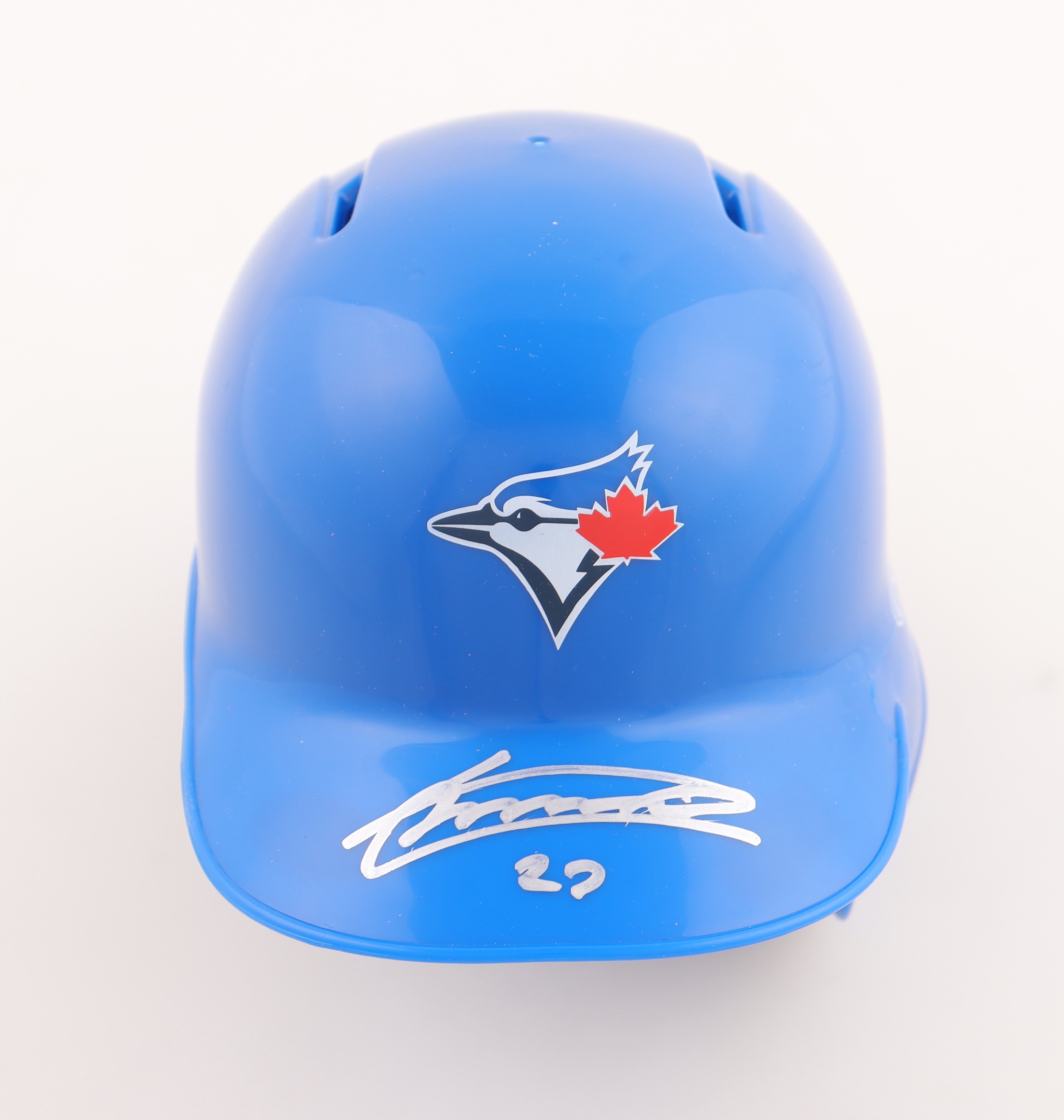 Vladimir Guerrero Jr. Signed Blue Jays Mini Batting Helmet (Guerrero Jr. & JSA) at PristineAuction.com Vladimir Guerrero Jr. Signed Blue Jays Mini Batting Helmet (Guerrero Jr. & JSA) at PristineAuction.com
