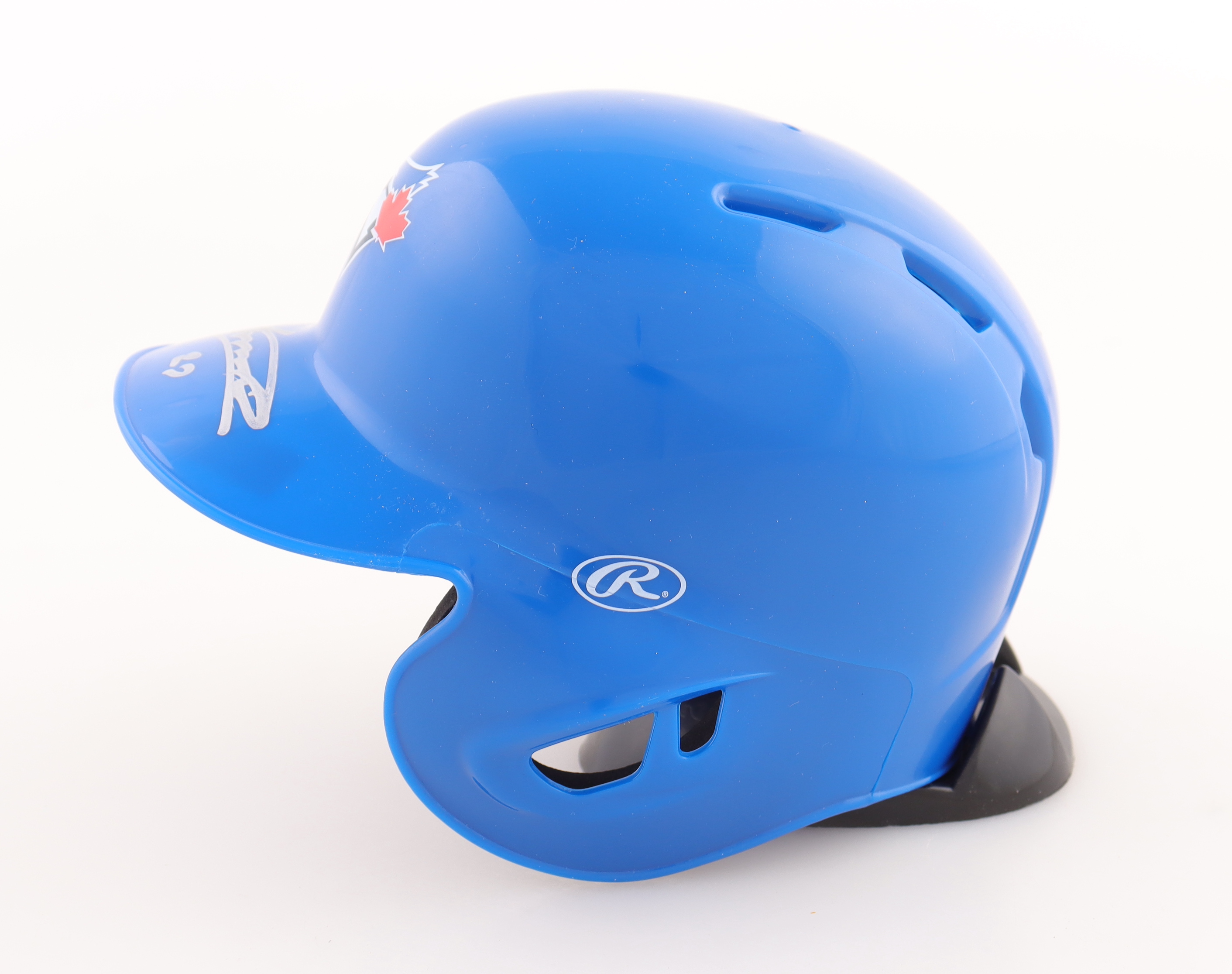 Vladimir Guerrero Jr. Signed Blue Jays Mini Batting Helmet (Guerrero Jr. & JSA) at PristineAuction.com Vladimir Guerrero Jr. Signed Blue Jays Mini Batting Helmet (Guerrero Jr. & JSA) at PristineAuction.com