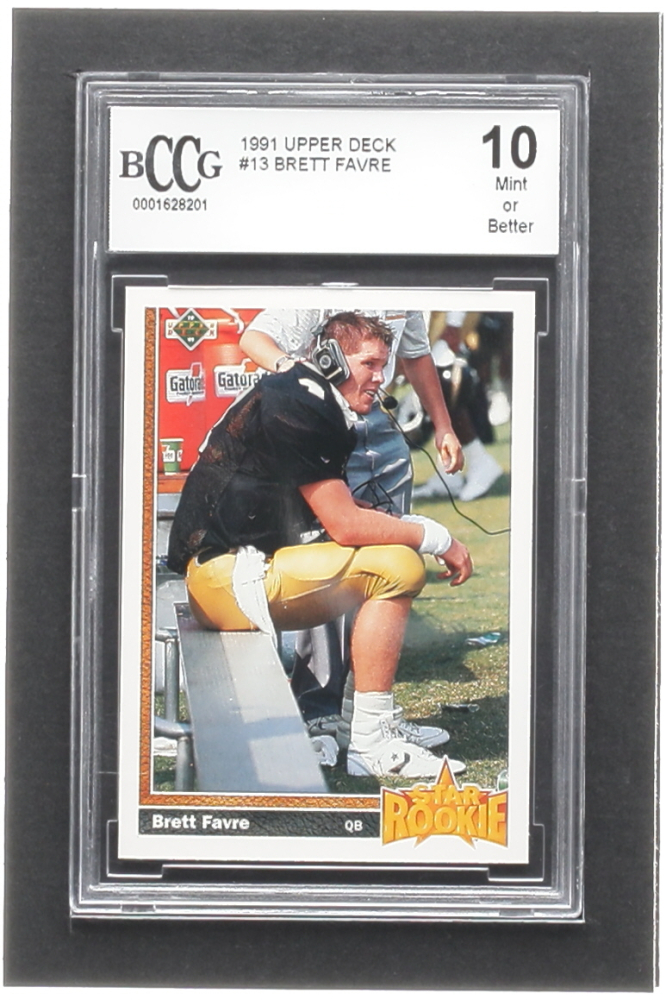 Brett Favre 1991 Upper Deck #13 RC (BCCG 10) | Pristine Auction