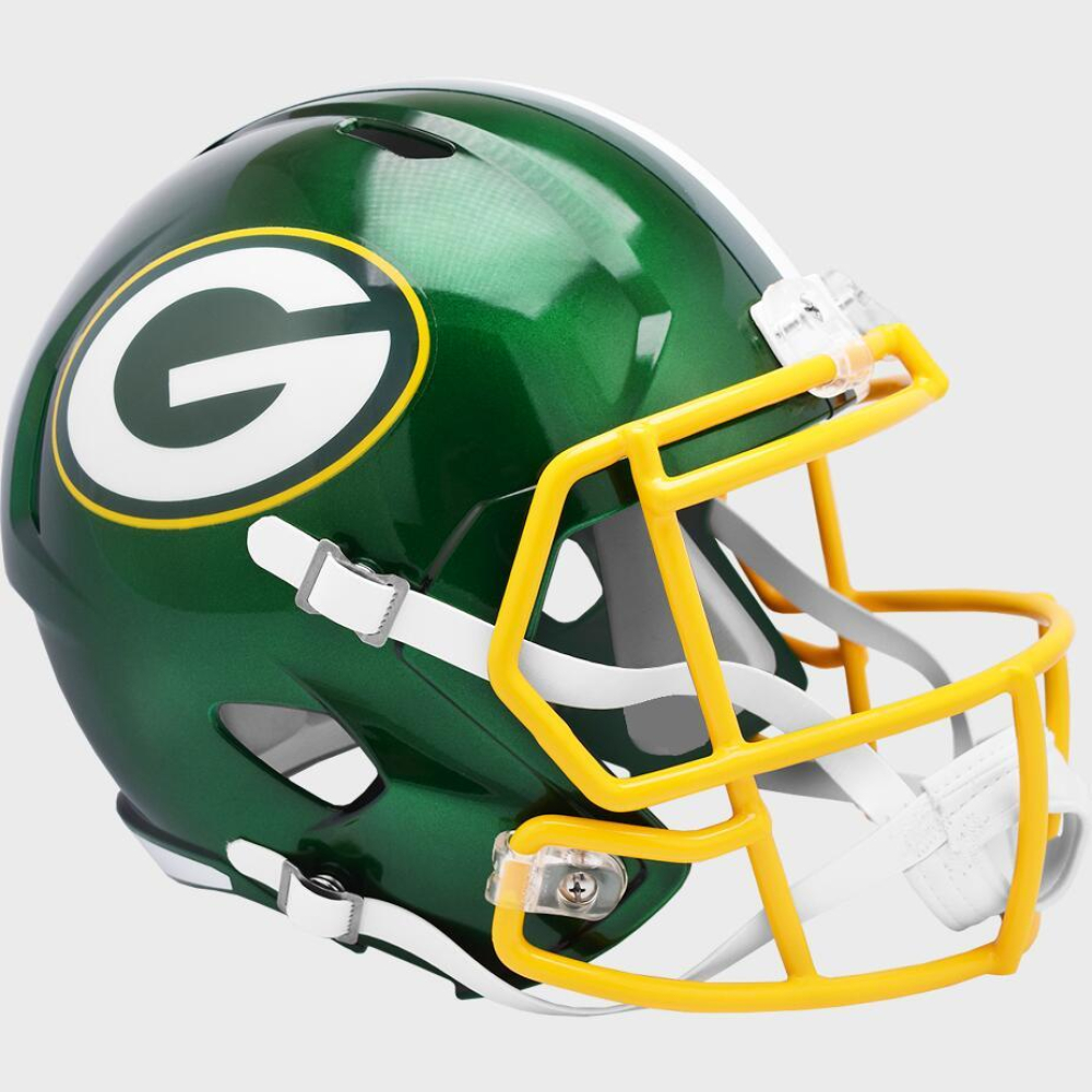 Green Bay Packers Full Size Speed 3D Helmet – NFL Bumper – Multi-Color – One Size – Unbranded