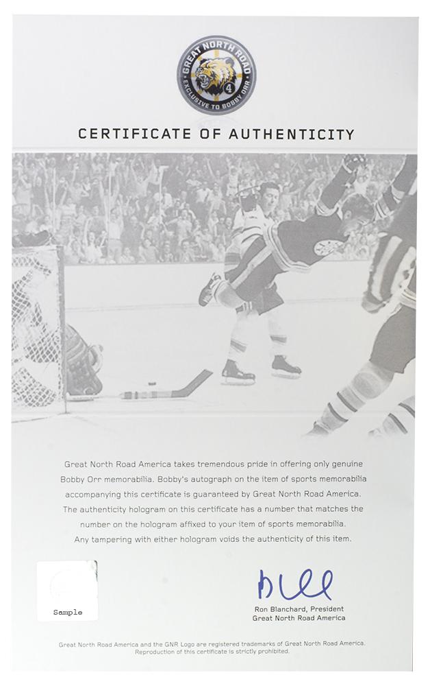 Bobby Orr Signed 8x10 Photo (Great North Road) at PristineAuction.com Bobby Orr Signed 8x10 Photo (Great North Road) at PristineAuction.com