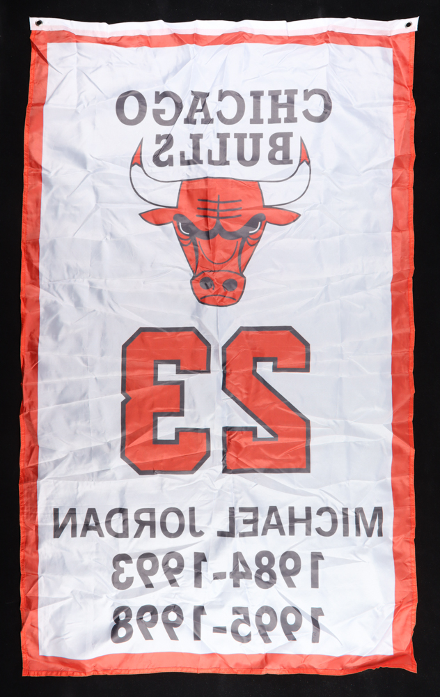 Michael Jordan Bulls 34x58 Banner at PristineAuction.com Michael Jordan Bulls 34x58 Banner at PristineAuction.com