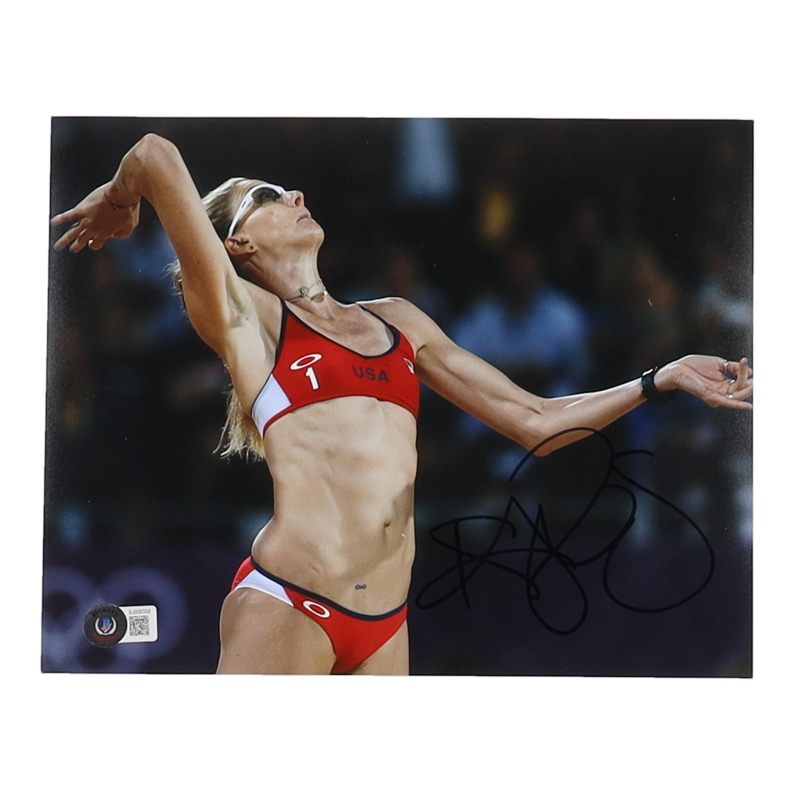 Kerri Walsh Jennings Signed 8x10 Photo (Beckett) at PristineAuction.com Kerri Walsh Jennings Signed 8x10 Photo (Beckett) at PristineAuction.com