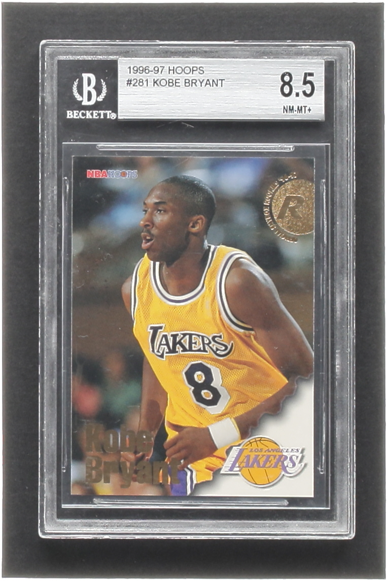 Kobe Bryant 1996-97 Hoops #281 RC (BGS 8.5) at PristineAuction.com Kobe Bryant 1996-97 Hoops #281 RC (BGS 8.5) at PristineAuction.com