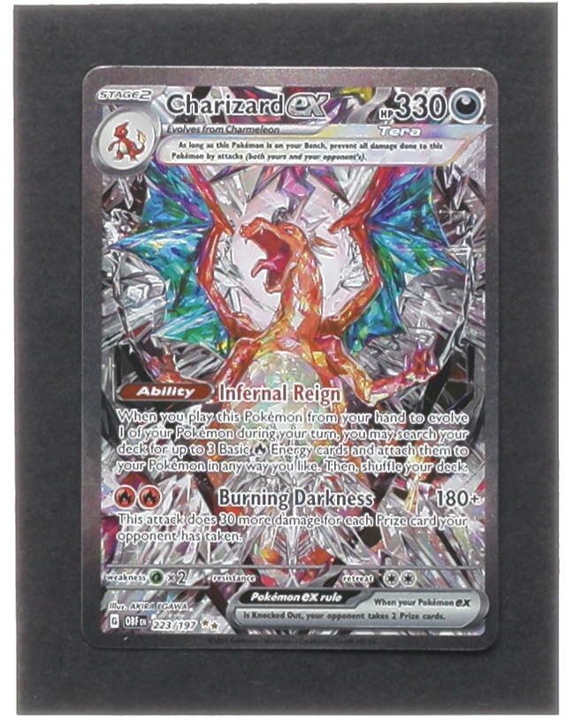 Charizard EX 2023 Pokemon Scarlet and Violet Obsidian Flames #223 at PristineAuction.com Charizard EX 2023 Pokemon Scarlet and Violet Obsidian Flames #223 at PristineAuction.com