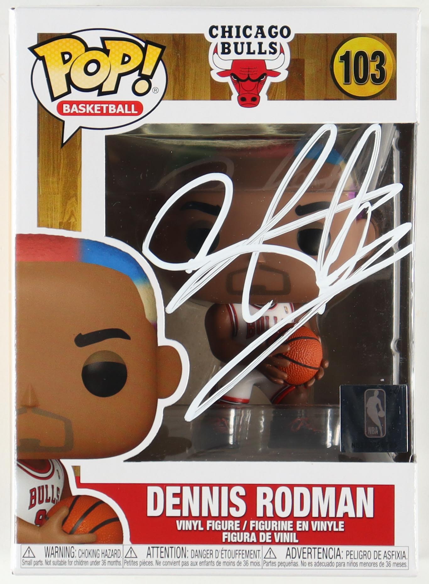 Dennis Rodman Signed Bulls #103 Funko Pop! Vinyl Figure (Beckett) at PristineAuction.com Dennis Rodman Signed Bulls #103 Funko Pop! Vinyl Figure (Beckett) at PristineAuction.com