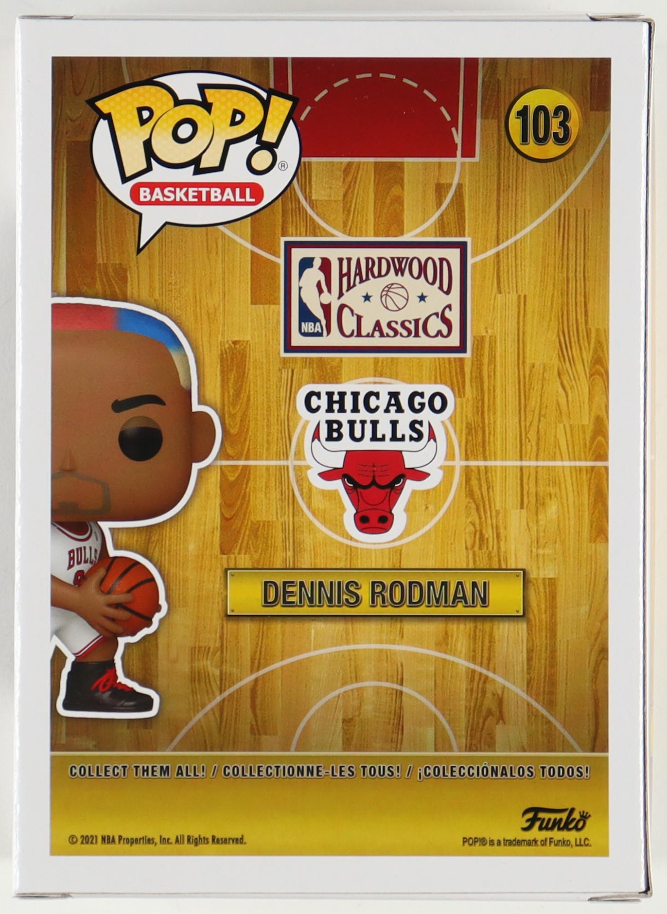 Dennis Rodman Signed Bulls #103 Funko Pop! Vinyl Figure (Beckett) at PristineAuction.com Dennis Rodman Signed Bulls #103 Funko Pop! Vinyl Figure (Beckett) at PristineAuction.com