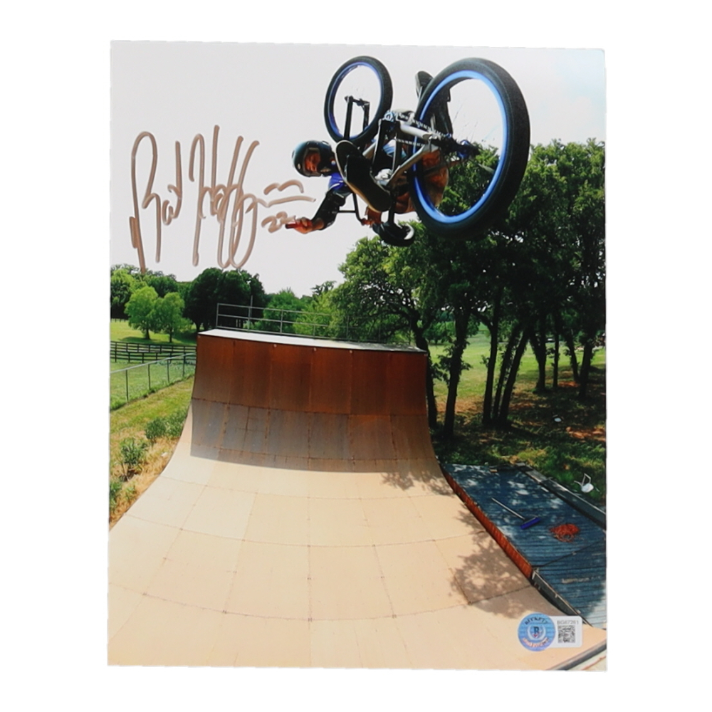 Photo 8x10 Signée Mat Hoffman - Authentifiée Beckett - Légende Du BMX