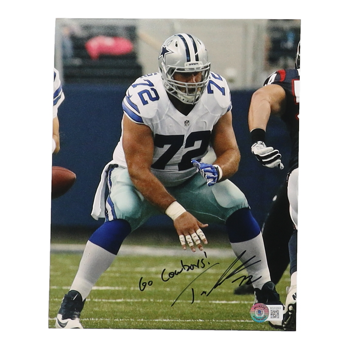 Travis Frederick Signed Cowboys 8x10 Photo Inscribed "Go Cowboys!" (Beckett) at PristineAuction.com Travis Frederick Signed Cowboys 8x10 Photo Inscribed "Go Cowboys!" (Beckett) at PristineAuction.com