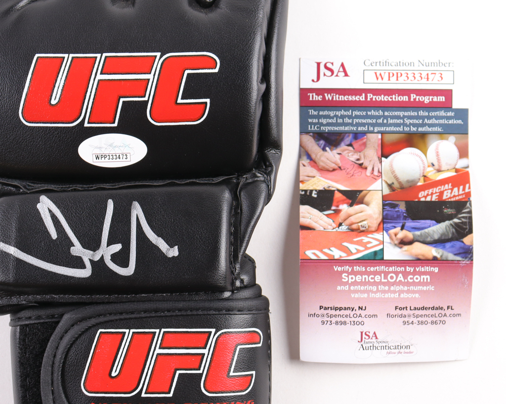 Frank Mir Signed UFC Glove (JSA) at PristineAuction.com Frank Mir Signed UFC Glove (JSA) at PristineAuction.com