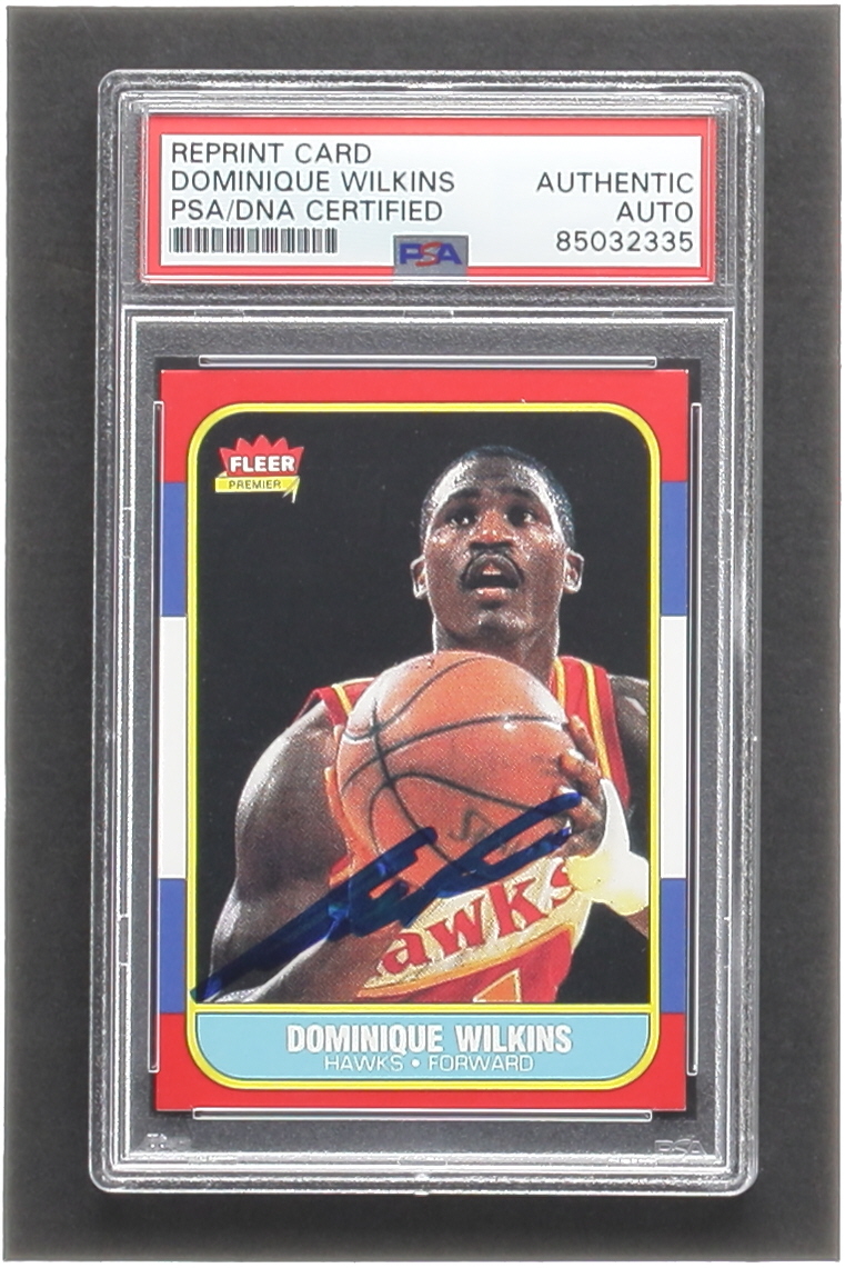 Dominique Wilkins Signed Trading Card (PSA) at PristineAuction.com Dominique Wilkins Signed Trading Card (PSA) at PristineAuction.com