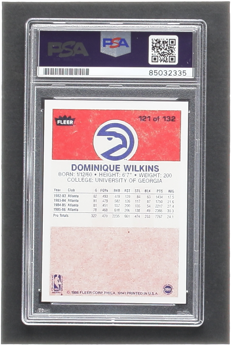 Dominique Wilkins Signed Trading Card (PSA) at PristineAuction.com Dominique Wilkins Signed Trading Card (PSA) at PristineAuction.com