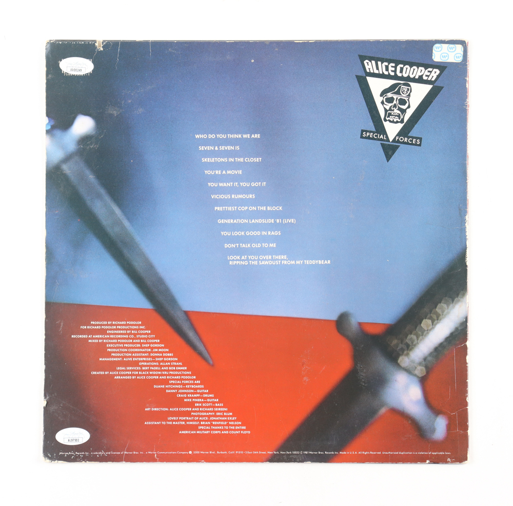 新品！ALICE COOPER/SPECIAL FORCES 国内盤 旧規格 未開封！アリス・クーパー/スペシャル・フォーセス 国内盤 新品未開封！激レア！ Vintage 1981 Alice Cooper Special Forces Raglan Concert T Shirt Medium