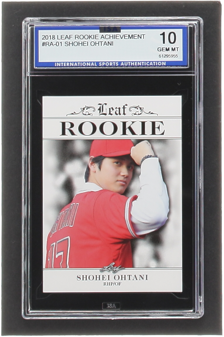Shohei Ohtani 2018 Leaf Ohtani Rookie Achievement #RA01 (ISA 10) at PristineAuction.com Shohei Ohtani 2018 Leaf Ohtani Rookie Achievement #RA01 (ISA 10) at PristineAuction.com