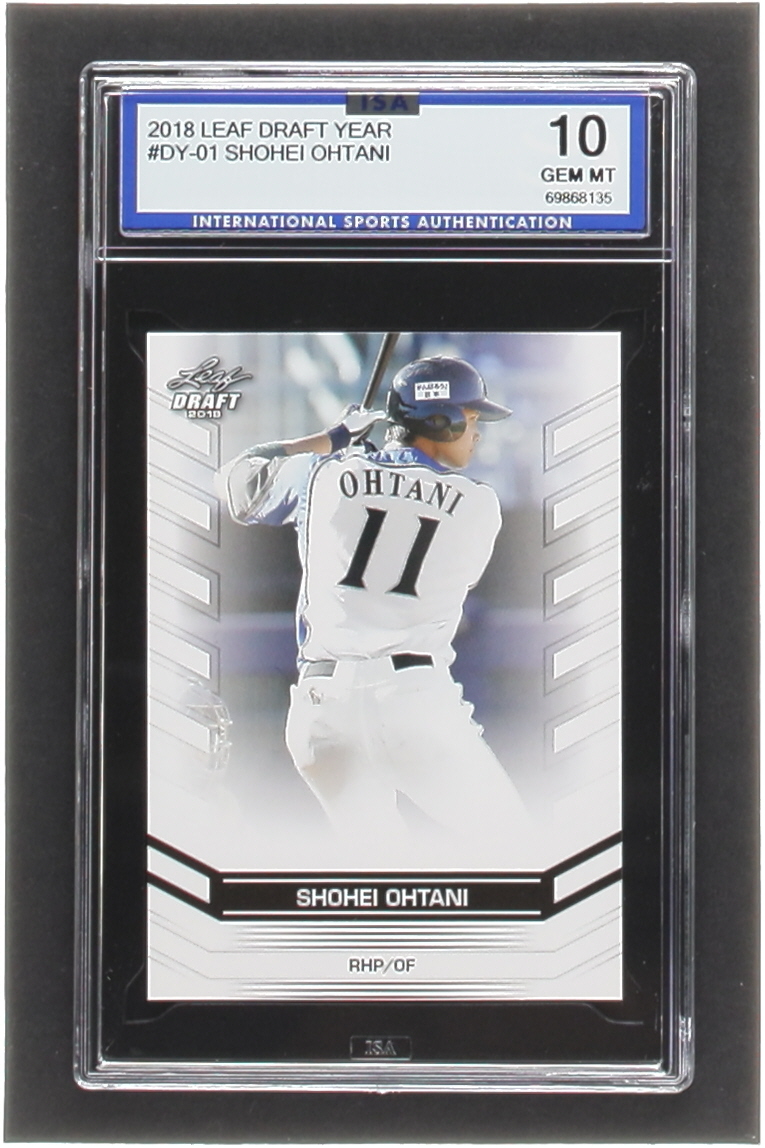 Shohei Ohtani 2018 Leaf Ohtani Draft Year #DY01 (ISA 10) at PristineAuction.com Shohei Ohtani 2018 Leaf Ohtani Draft Year #DY01 (ISA 10) at PristineAuction.com