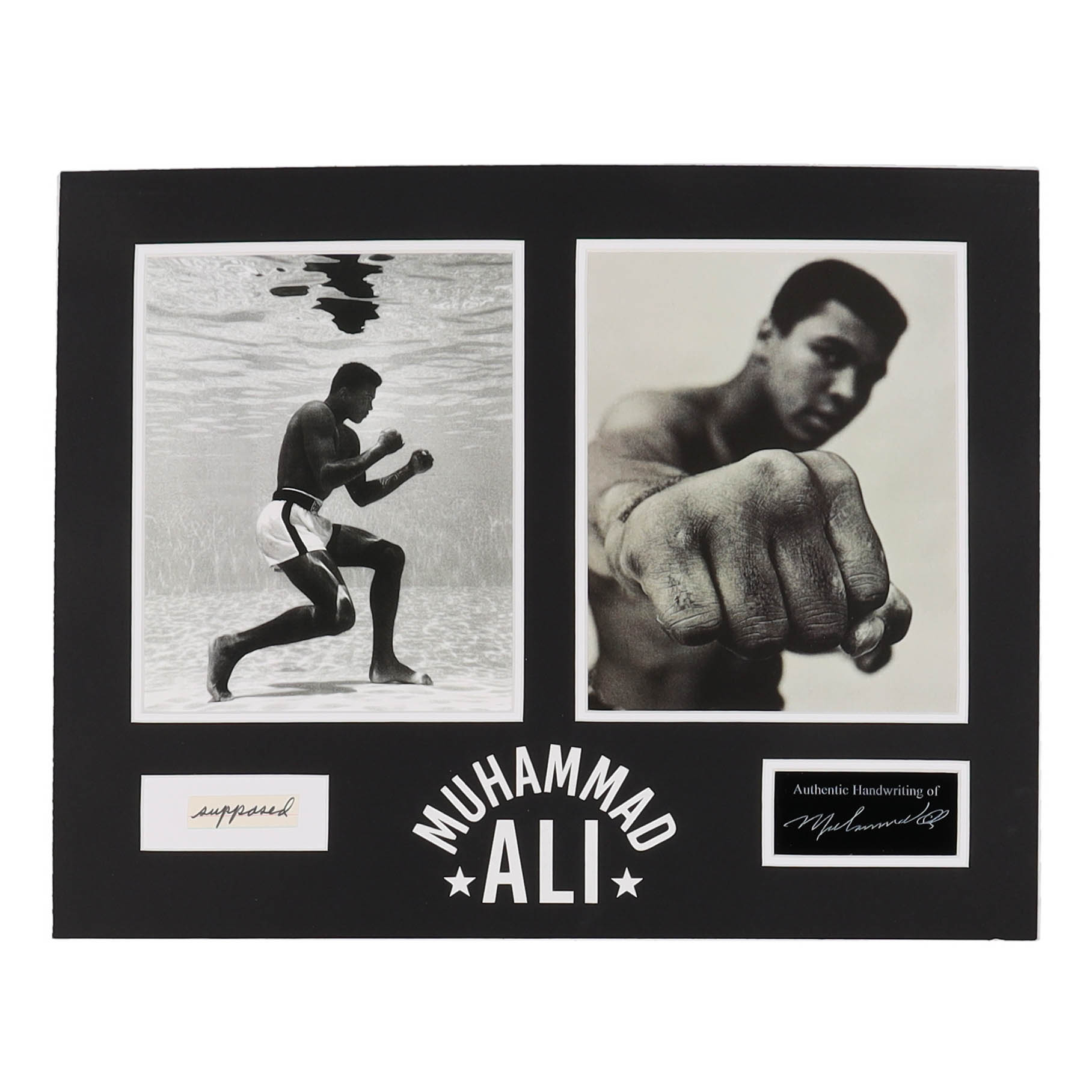 Muhammad Ali Signed Custom Matted Index Card Cut Display (JSA) at PristineAuction.com Muhammad Ali Signed Custom Matted Index Card Cut Display (JSA) at PristineAuction.com