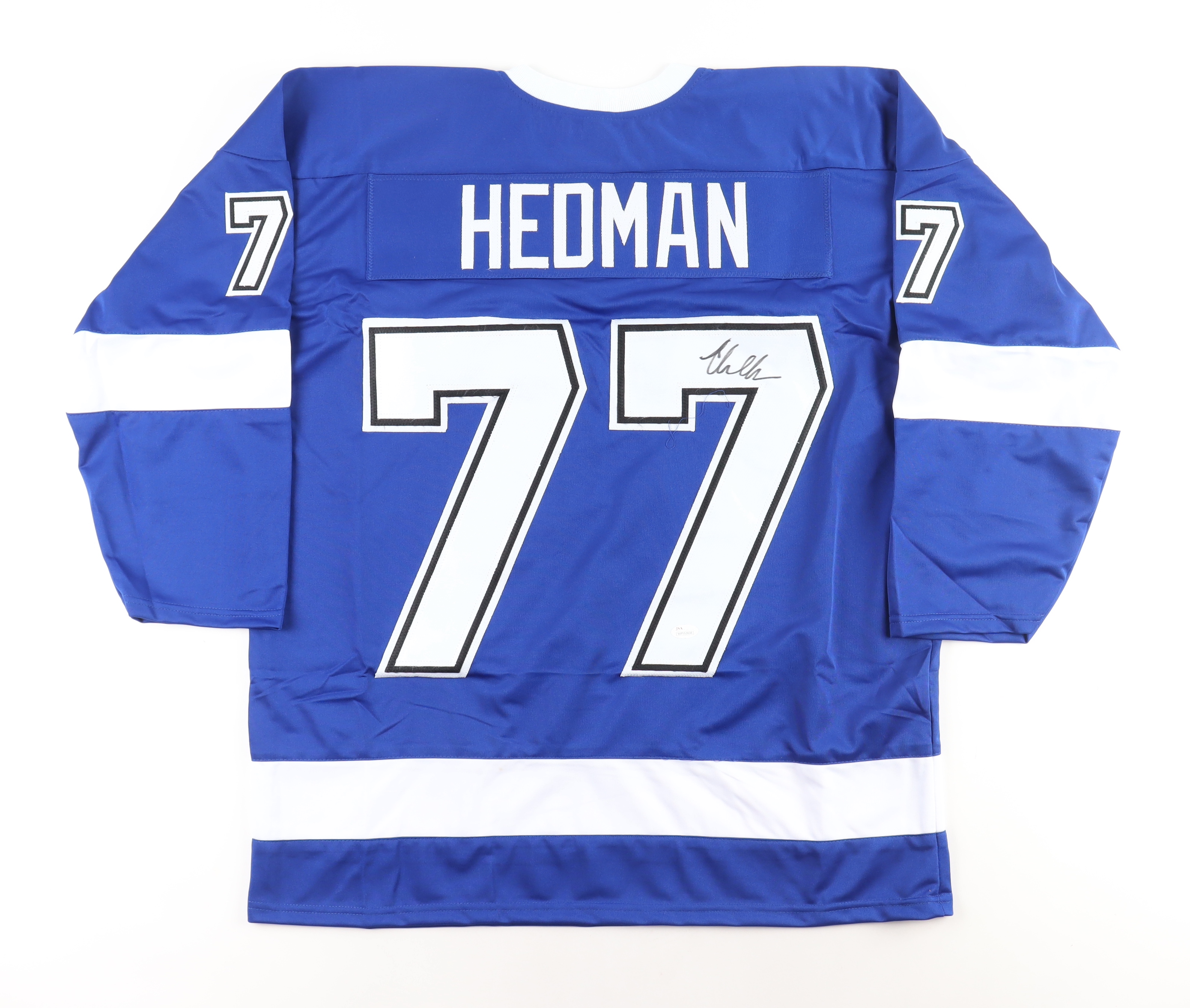 Victor Hedman Signed Jersey (JSA) at PristineAuction.com Victor Hedman Signed Jersey (JSA) at PristineAuction.com