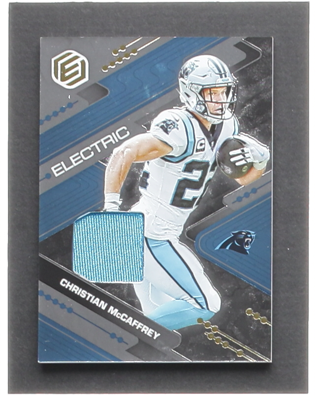 Christian McCaffrey 2022 Panini Elements Electric Jerseys #26 #32/70 at PristineAuction.com Christian McCaffrey 2022 Panini Elements Electric Jerseys #26 #32/70 at PristineAuction.com