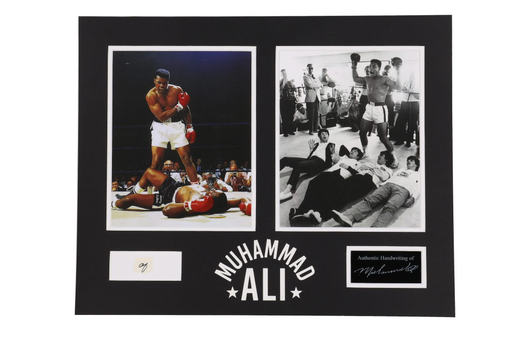 Muhammad Ali Custom Matted Display with Original Handwriting from Ali ...