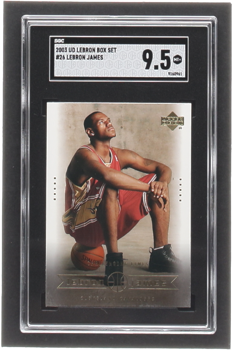 LeBron James 2003 Upper Deck LeBron James Box Set #26 RC / Changing Times (SGC 9.5) at PristineAuction.com LeBron James 2003 Upper Deck LeBron James Box Set #26 RC / Changing Times (SGC 9.5) at PristineAuction.com