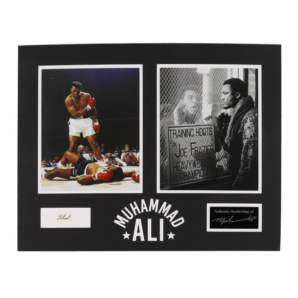 Muhammad Ali Custom Matted Display with Original Handwriting from Ali ...
