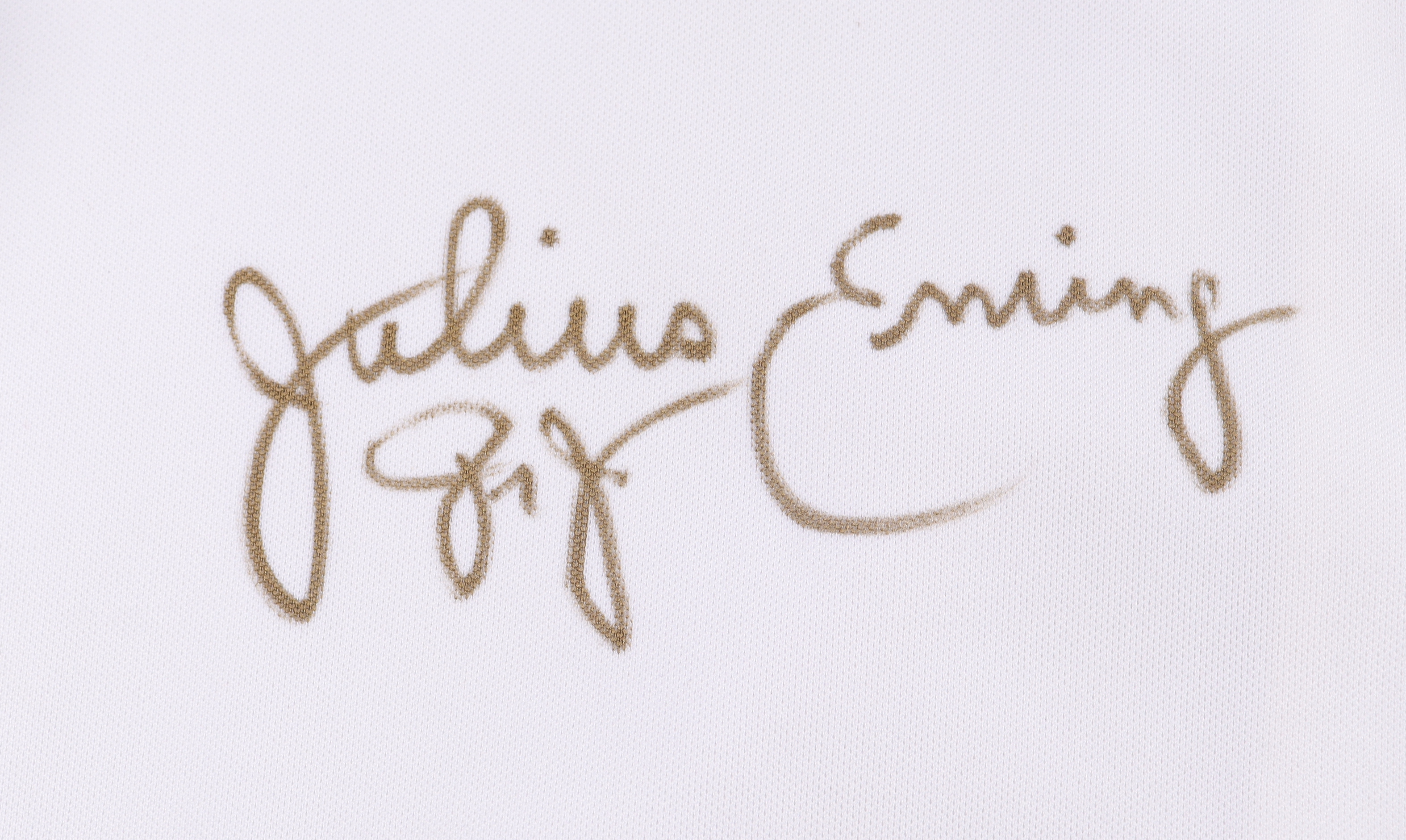 Julius "Dr. J" Erving Signed 76ers Warm-Up Jersey (Beckett) at PristineAuction.com Julius "Dr. J" Erving Signed 76ers Warm-Up Jersey (Beckett) at PristineAuction.com