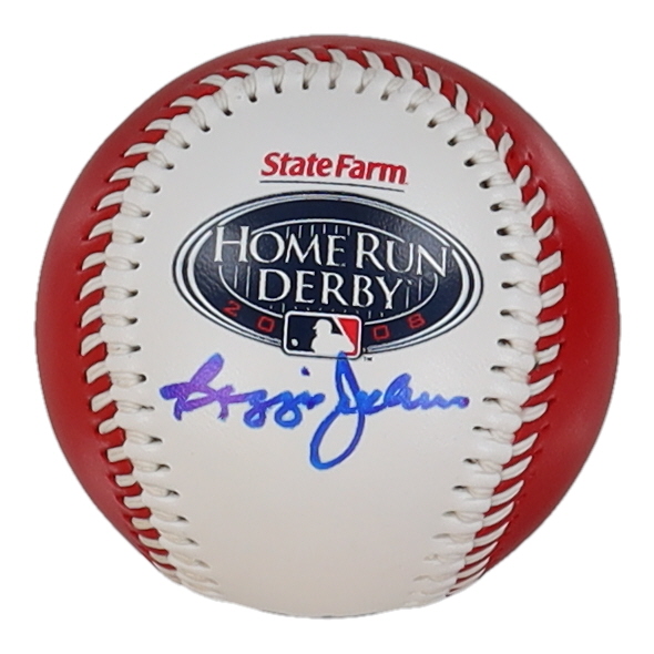Reggie Jackson Signed Home Run Derby Logo Baseball (Bekett) at PristineAuction.com Reggie Jackson Signed Home Run Derby Logo Baseball (Bekett) at PristineAuction.com