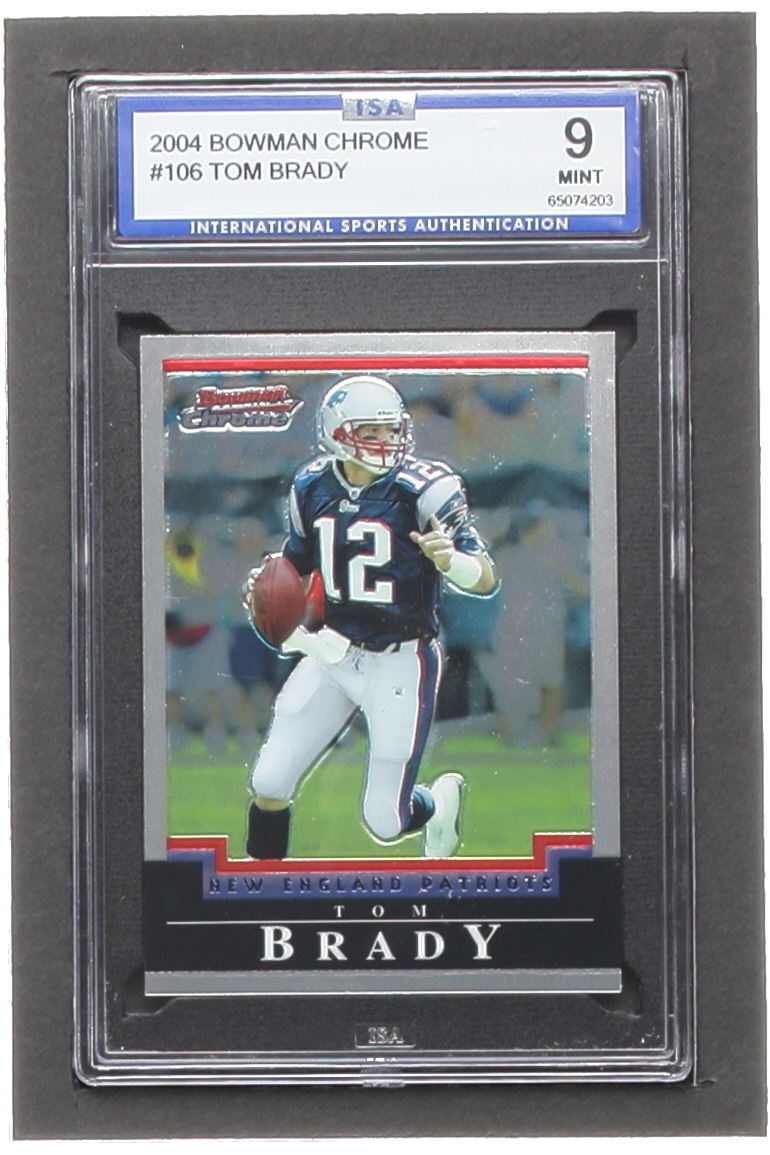 Tom Brady 2004 Bowman Chrome #106 (ISA 9) at PristineAuction.com Tom Brady 2004 Bowman Chrome #106 (ISA 9) at PristineAuction.com