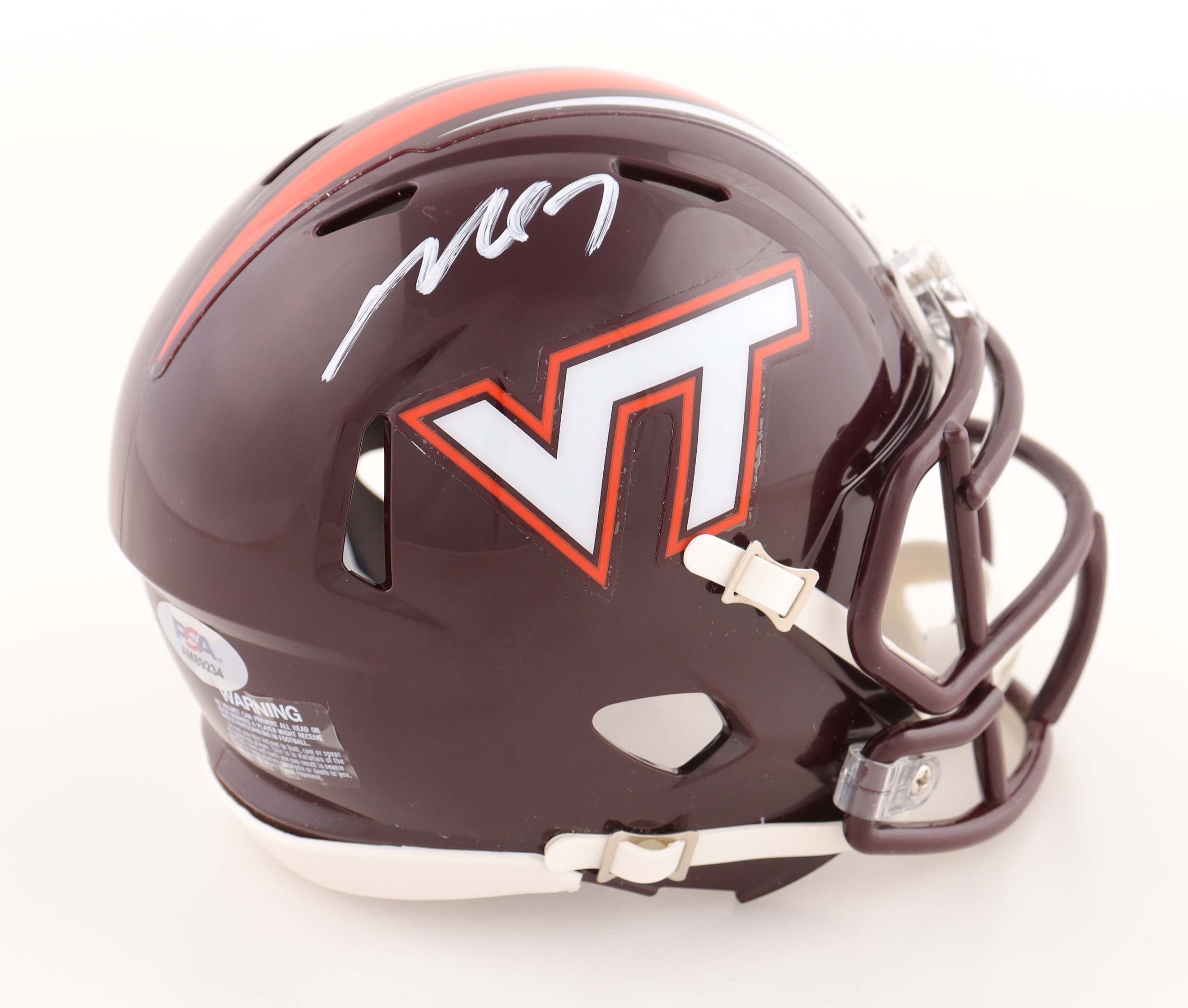 Michael Vick Signed Virginia Tech Hokies Speed Mini Helmet (PSA) at PristineAuction.com Michael Vick Signed Virginia Tech Hokies Speed Mini Helmet (PSA) at PristineAuction.com