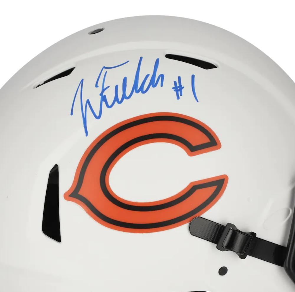 Justin Fields Signed Bears Full-Size Authentic On-Field Lunar Eclipse Alternate Speed Helmet (Fanatics) at PristineAuction.com Justin Fields Signed Bears Full-Size Authentic On-Field Lunar Eclipse Alternate Speed Helmet (Fanatics) at PristineAuction.com
