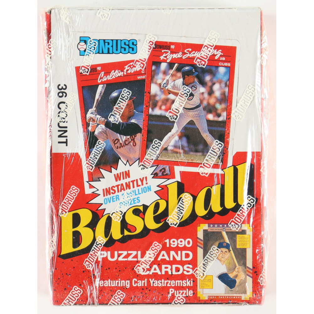 1987 Donruss Baseball Box – 36 Packs, BBCE Wrapped, FASC, From Sealed Case