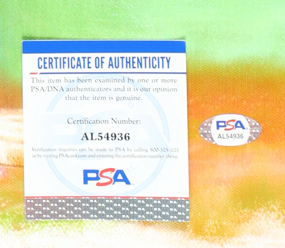 Pete Rose Signed LE Reds Giclee on Canvas #/500 (PSA) at PristineAuction.com Pete Rose Signed LE Reds Giclee on Canvas #/500 (PSA) at PristineAuction.com