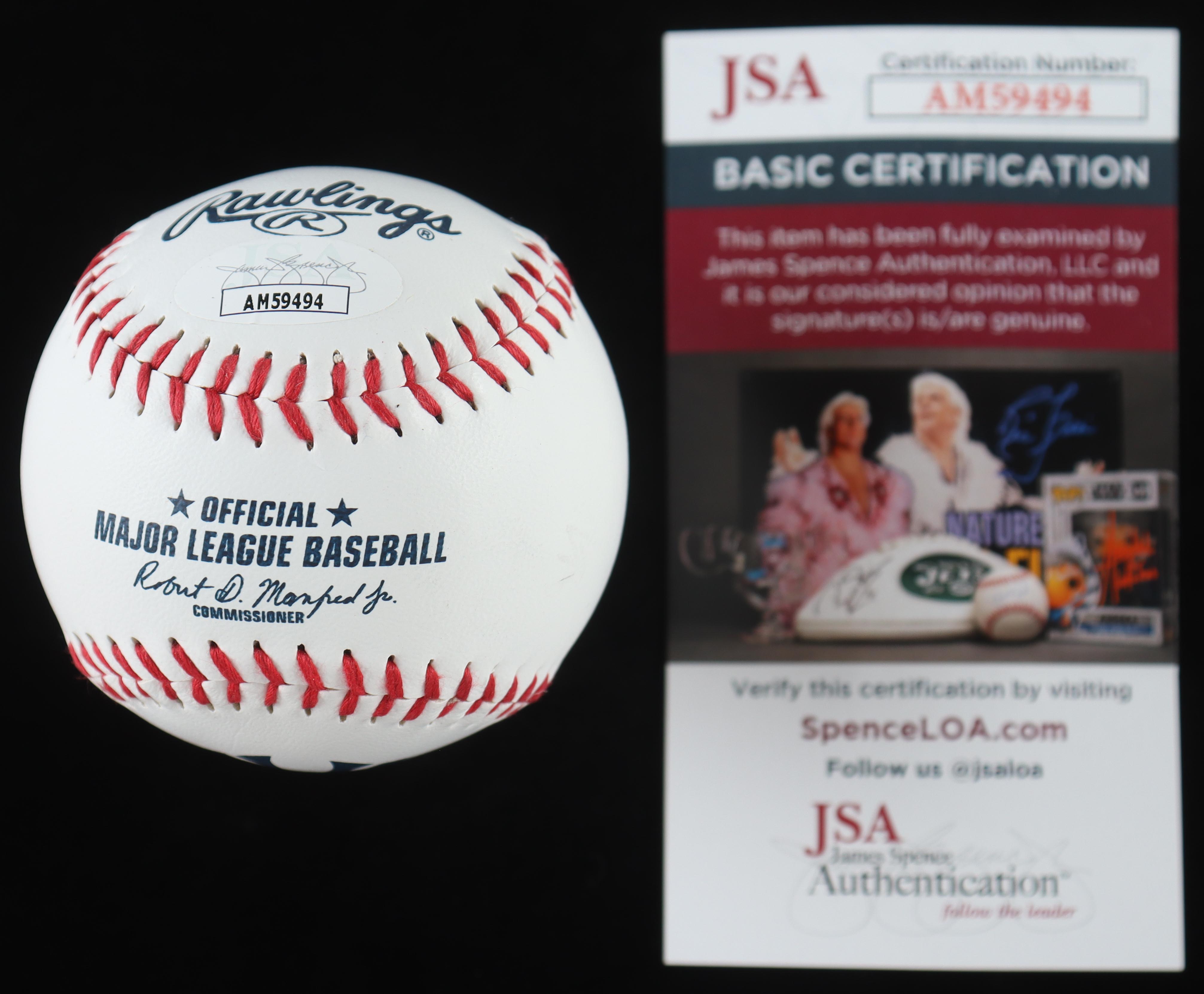 Dwight Gooden Signed OML Yankees Baseball Inscribed "No Hitter 5/14/96" (JSA) at PristineAuction.com Dwight Gooden Signed OML Yankees Baseball Inscribed "No Hitter 5/14/96" (JSA) at PristineAuction.com