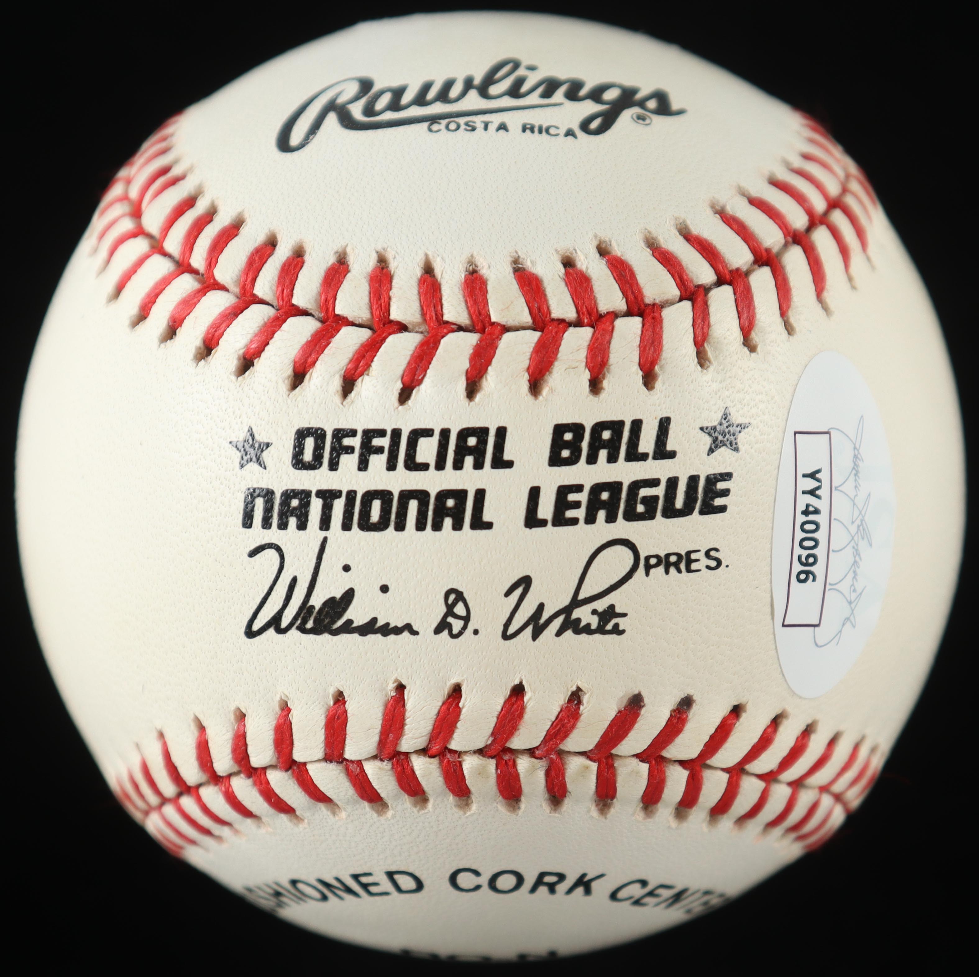 Willie Mays Signed ONL Baseball with Cherry Wood Display Case (JSA) at PristineAuction.com Willie Mays Signed ONL Baseball with Cherry Wood Display Case (JSA) at PristineAuction.com