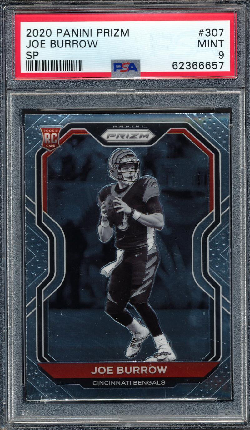 Joe Burrow 2020 Panini Prizm Black and White #307 RC (PSA 9) at PristineAuction.com Joe Burrow 2020 Panini Prizm Black and White #307 RC (PSA 9) at PristineAuction.com