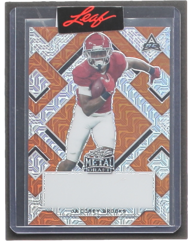 Ja'Corey Brooks 2022 Leaf Metal Draft Wave Orange Pre-Production Proof #BAJCB RC #1/1 at PristineAuction.com Ja'Corey Brooks 2022 Leaf Metal Draft Wave Orange Pre-Production Proof #BAJCB RC #1/1 at PristineAuction.com