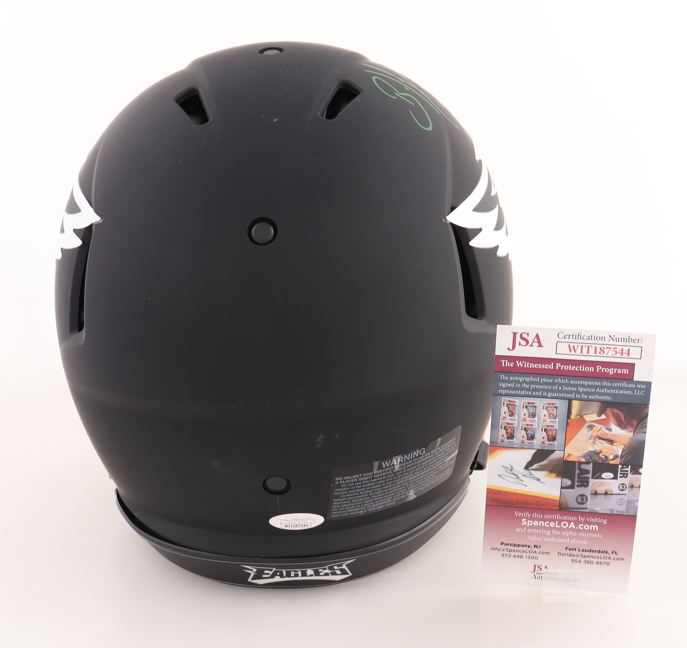 Brian Dawkins Signed Eagles Full-Size Authentic On-Field Eclipse Alternate Speed Helmet (JSA) at PristineAuction.com Brian Dawkins Signed Eagles Full-Size Authentic On-Field Eclipse Alternate Speed Helmet (JSA) at PristineAuction.com